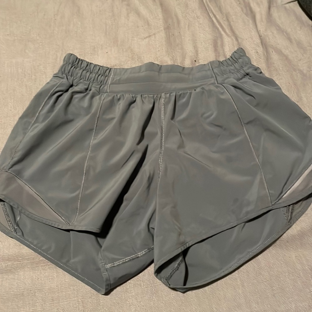 Green sage hotty hot shorts 4 inch high rise